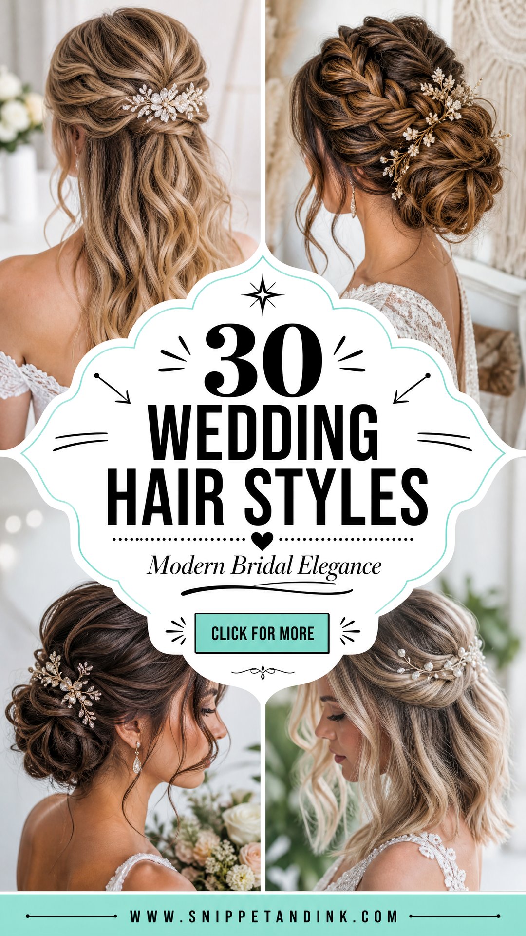 30 Wedding Hair Styles for Elegant Modern Brides - 30 Wedding Hair Styles for Elegant Modern Brides