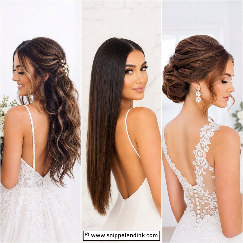 30 Wedding Hair Styles for Long Hair Brides Will Adore