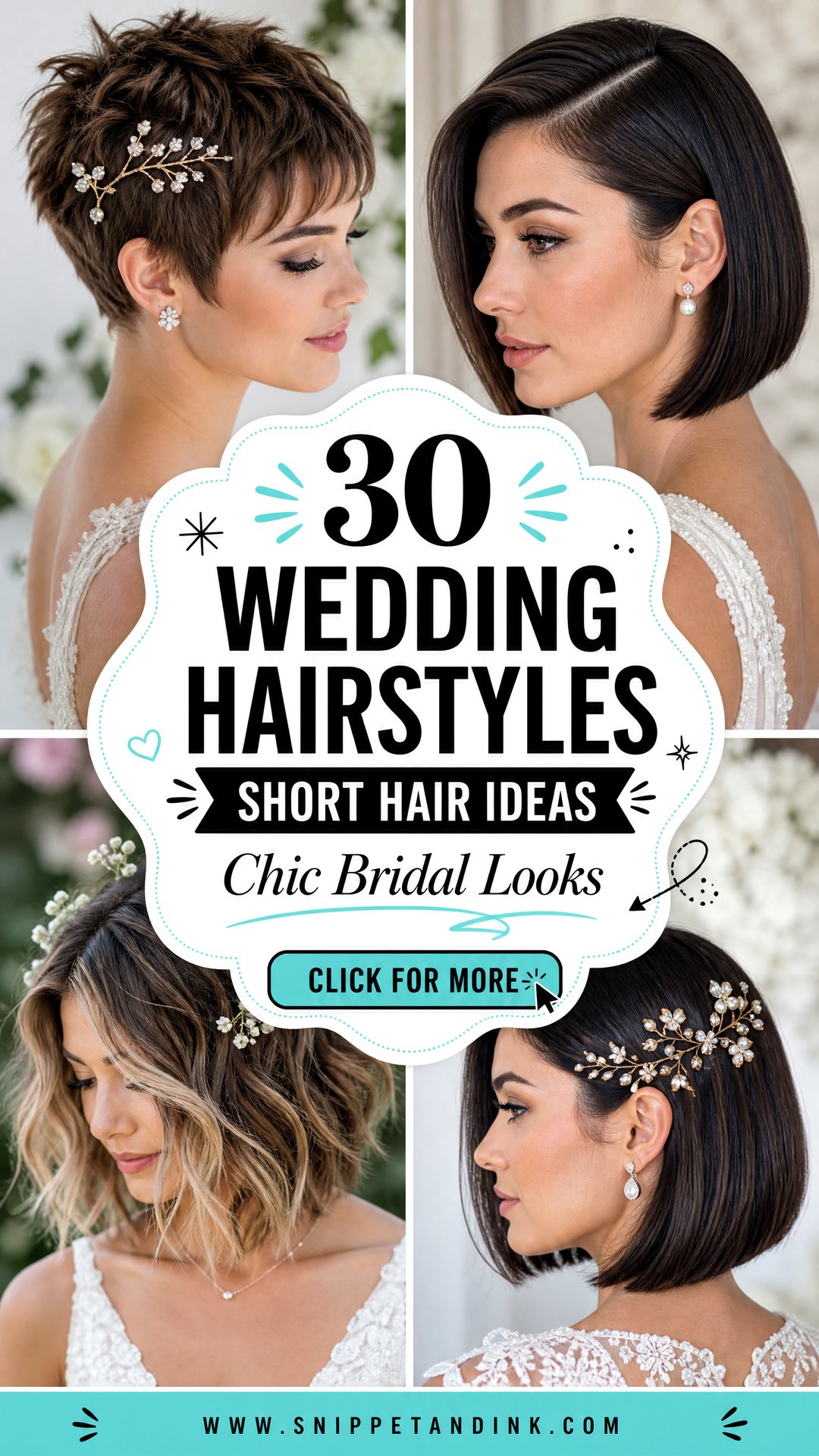 30 Wedding Hairstyles Short Hair Chic Bridal Looks to Try - 30 Wedding Hairstyles Short Hair: Chic Bridal Looks to Try
