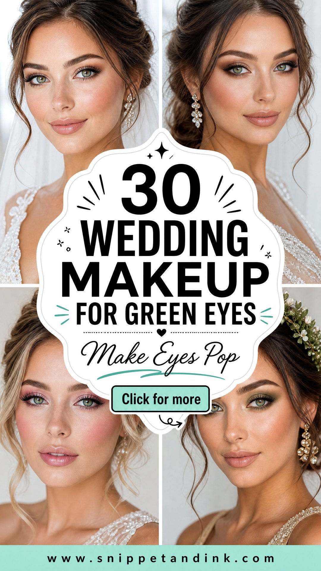 30 Wedding Makeup for Green Eyes to Make Them Pop - 30 Wedding Makeup for Green Eyes to Make Them Pop