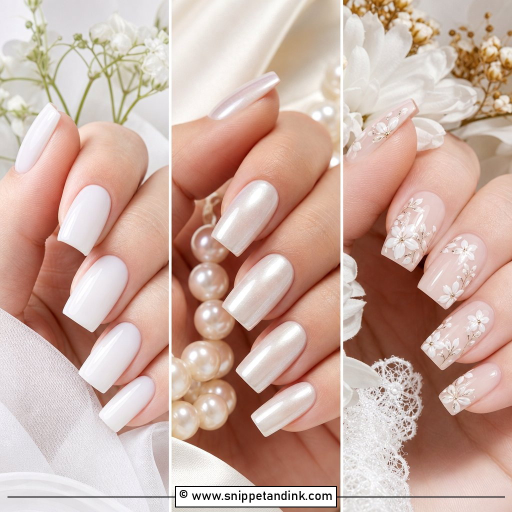 30 Wedding Nails Square Chic Bridal Manicures to Save Now