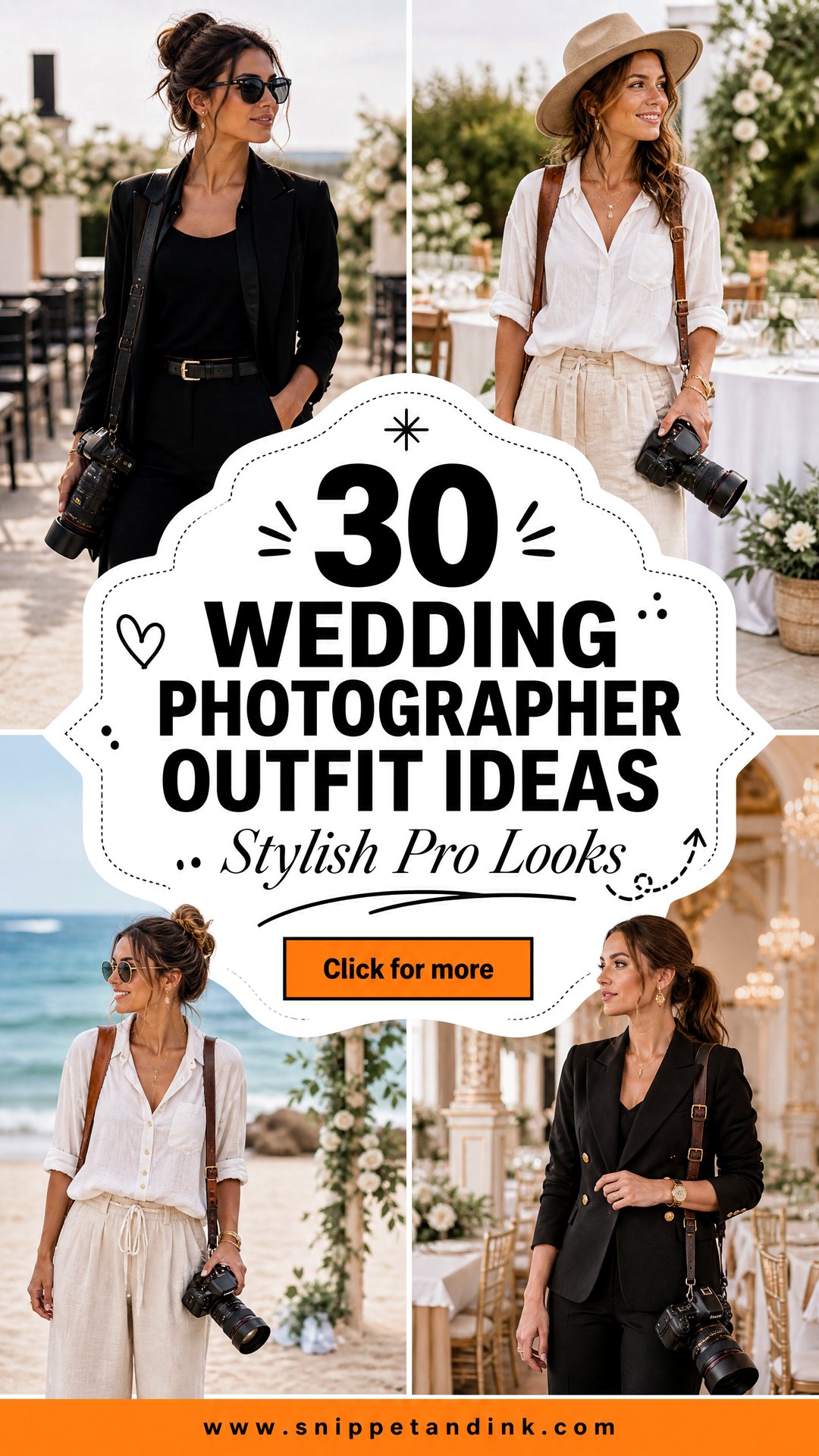 30 Wedding Photographer Outfit Ideas for Stylish Pros Today - 30 Wedding Photographer Outfit Ideas for Stylish Pros Today