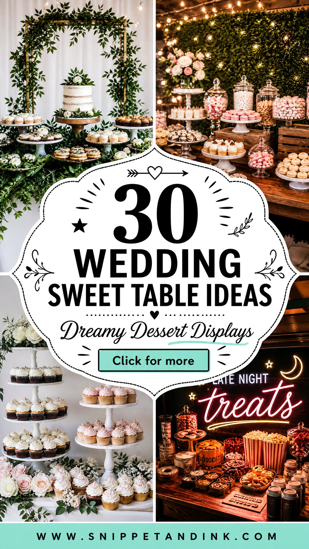 30 Wedding Sweet Table Ideas Dreamy Dessert Displays Guests Love - 30 Wedding Sweet Table Ideas: Dreamy Dessert Displays Guests Love