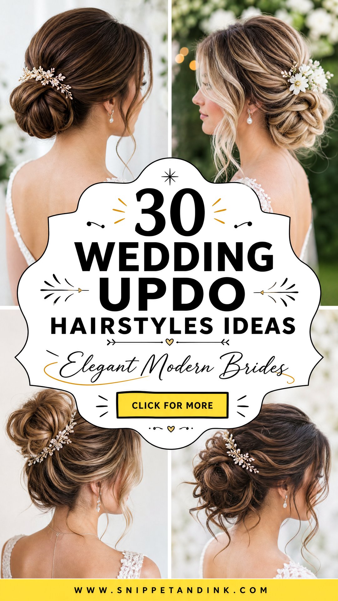 30 Wedding Updo Hairstyles Elegant Looks for Modern Brides - 30 Wedding Updo Hairstyles: Elegant Looks for Modern Brides