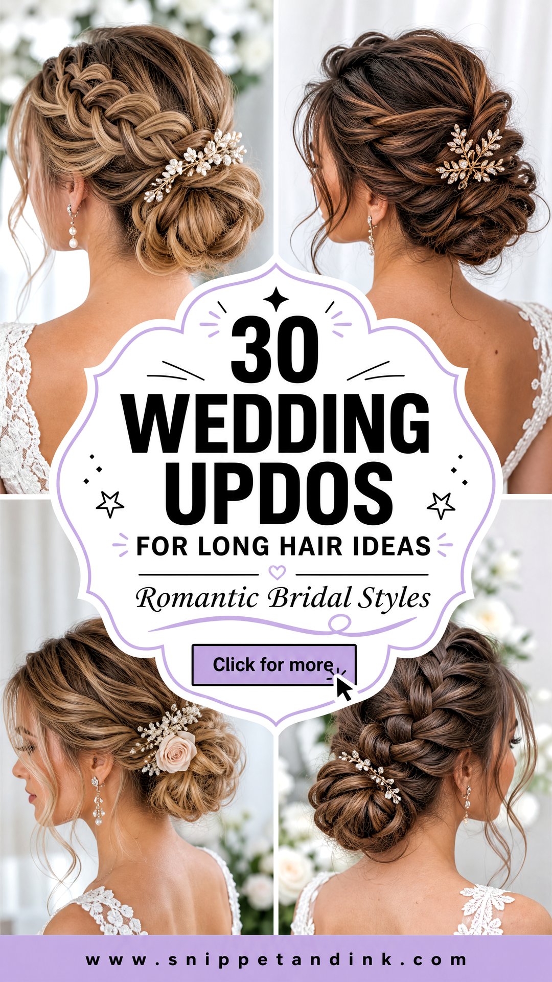 30 Wedding Updos for Long Hair Romantic Bridal Styles to Try - 30 Wedding Updos for Long Hair: Romantic Bridal Styles to Try