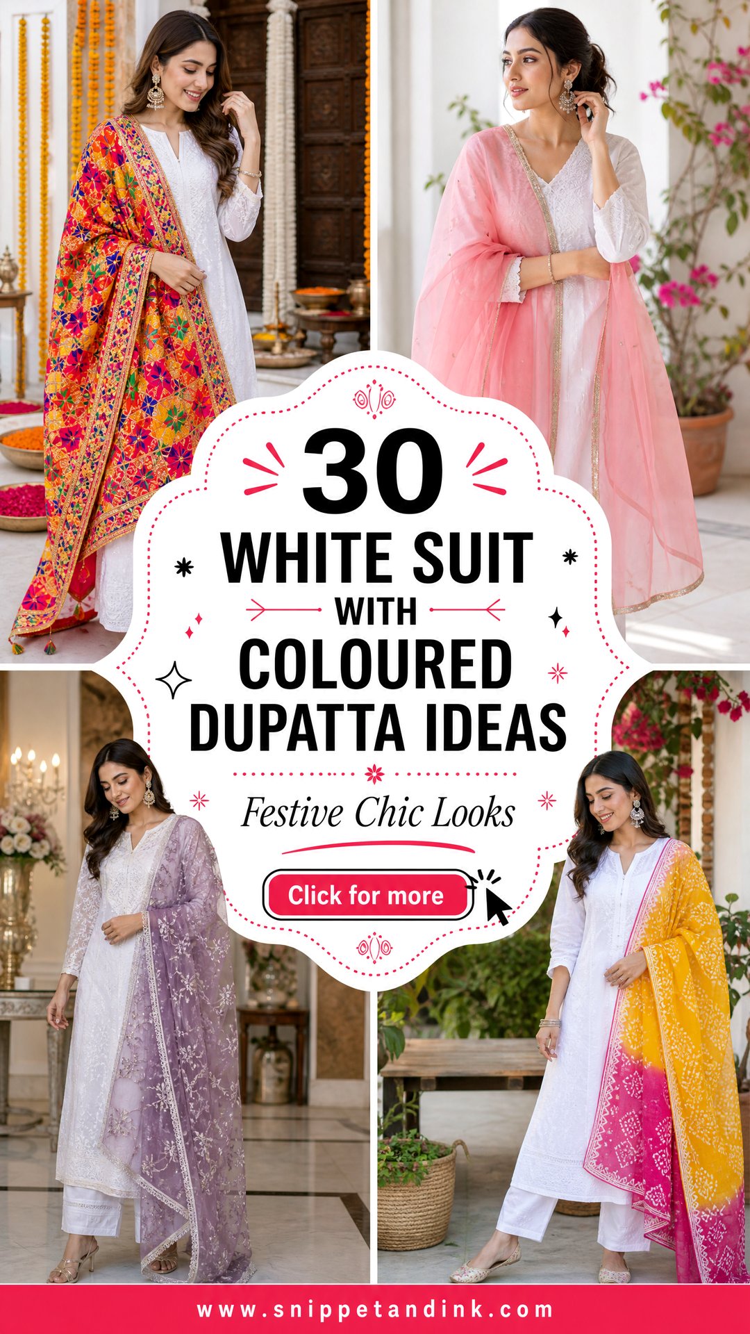 30 White Suit with Coloured Dupatta Ideas for Festive Chic - 30 White Suit with Coloured Dupatta Ideas for Festive Chic