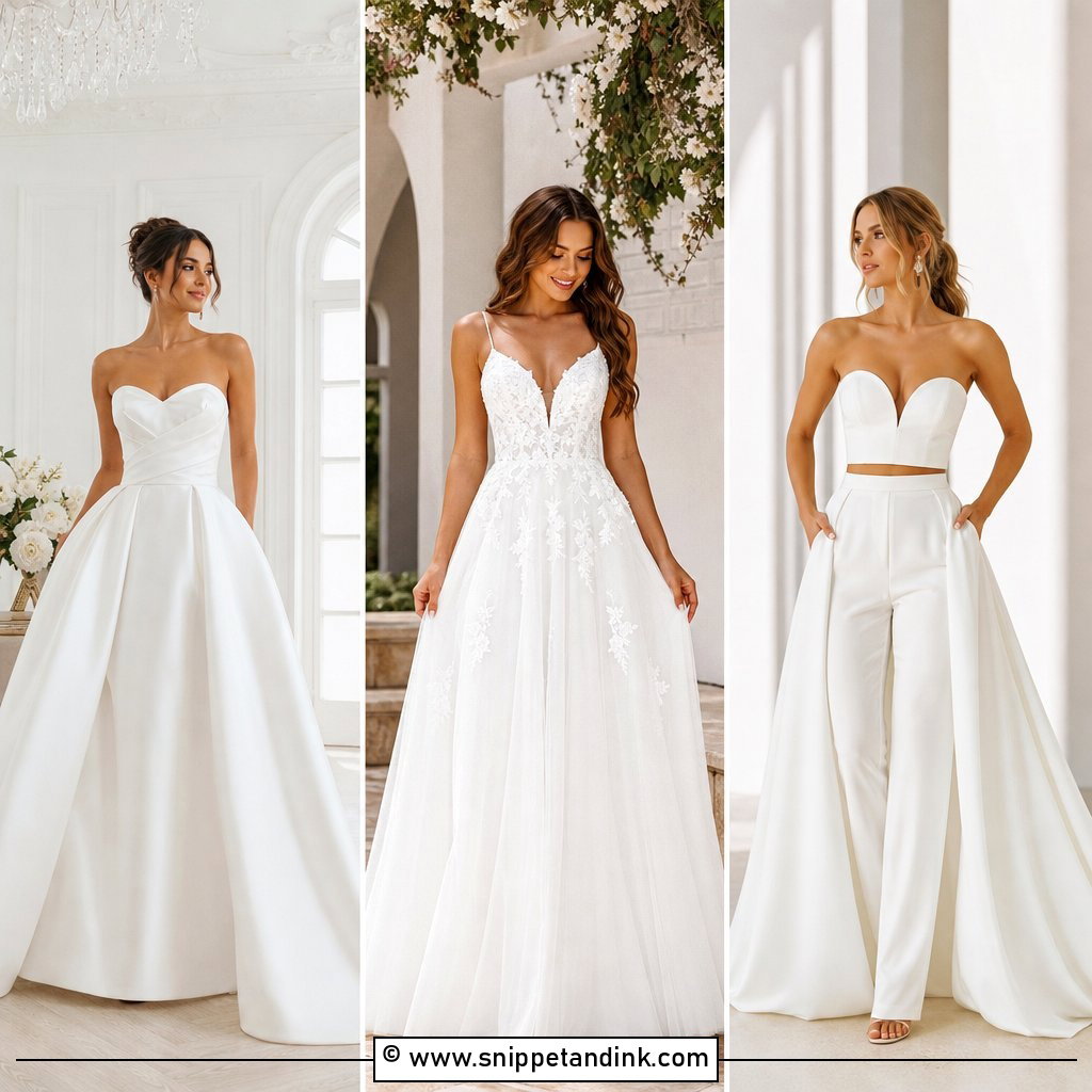 30 White Wedding Dress Ideas for a Timeless Bridal Glow