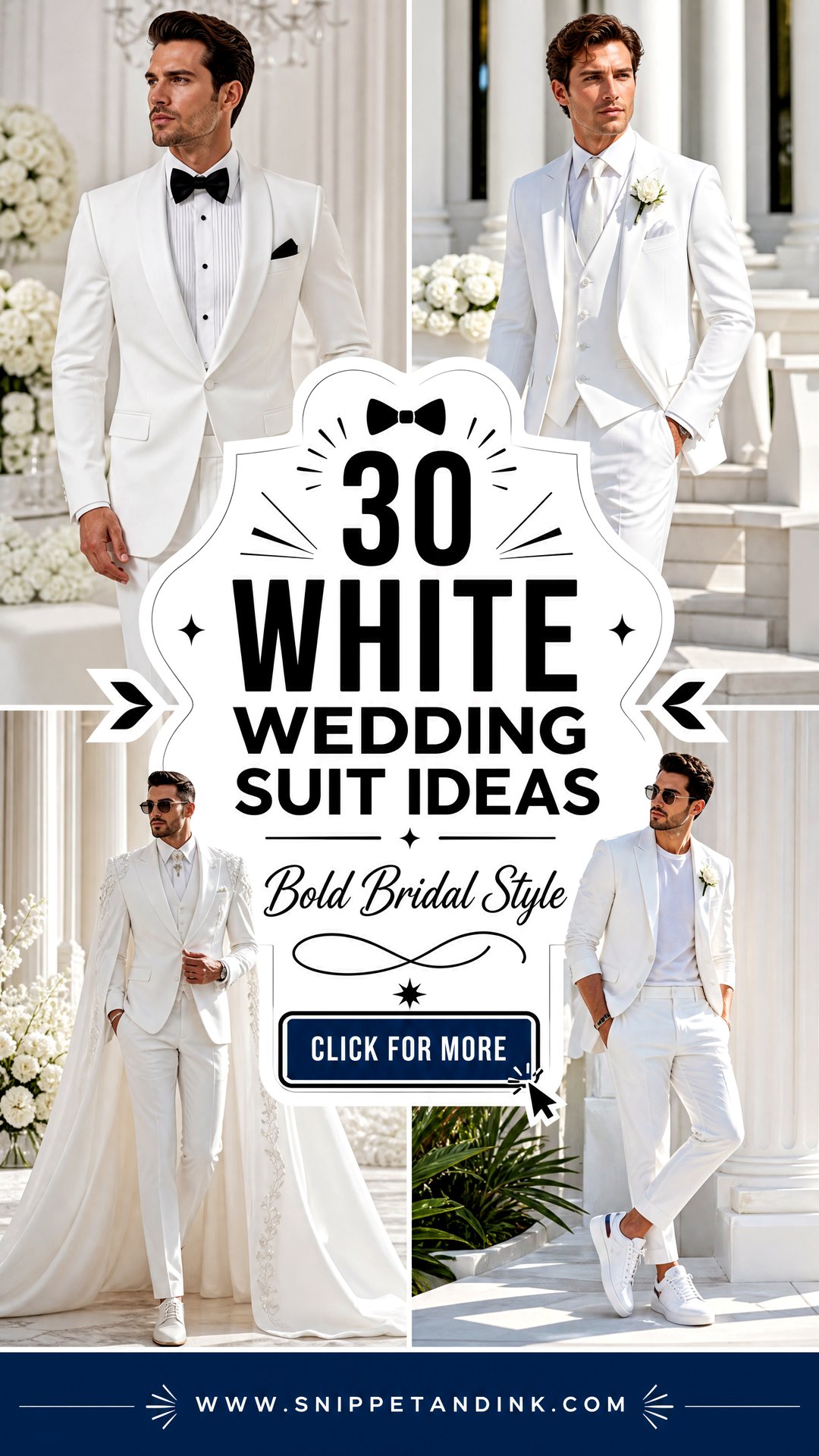 30 White Wedding Suit Ideas for Bold Modern Bridal Style - 30 White Wedding Suit Ideas for Bold Modern Bridal Style
