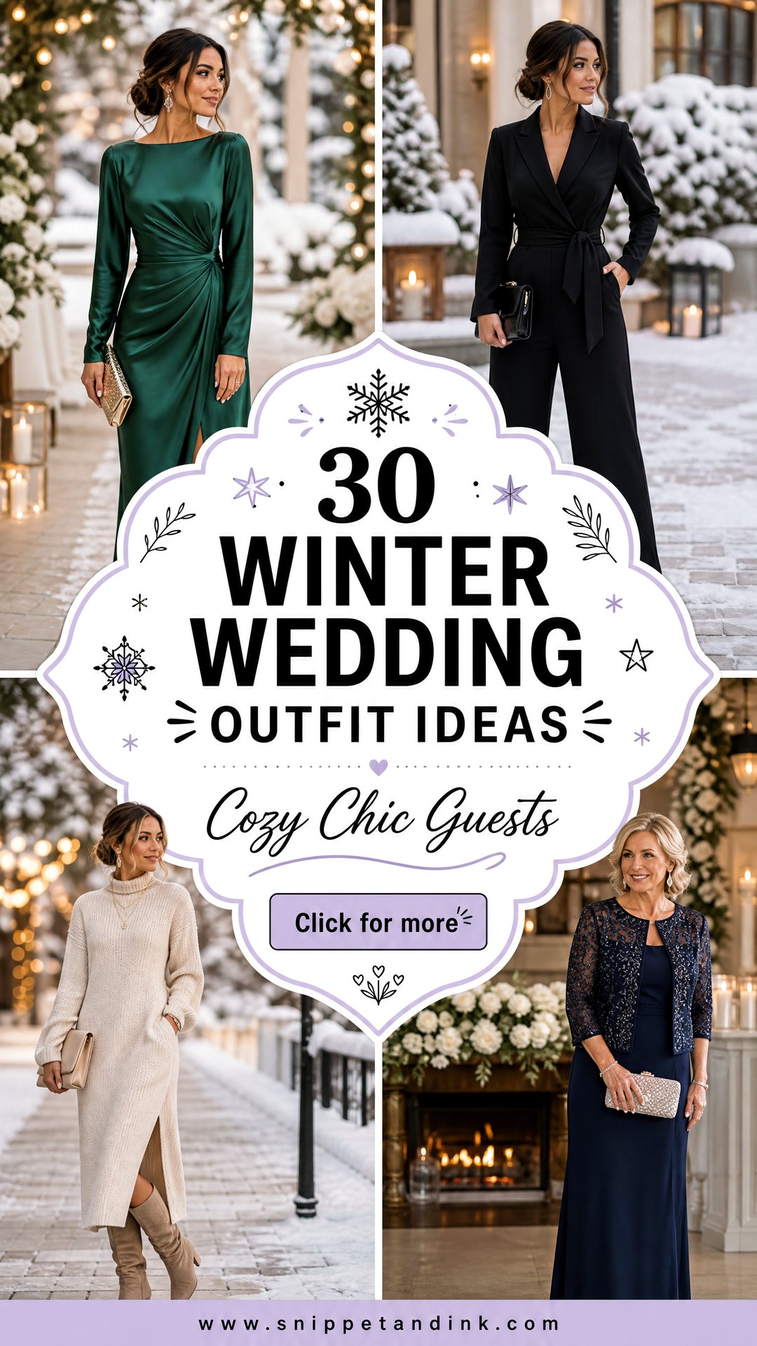 30 Winter Wedding Outfit Ideas for Cozy Chic Guest Style - 30 Winter Wedding Outfit Ideas for Cozy, Chic Guest Style