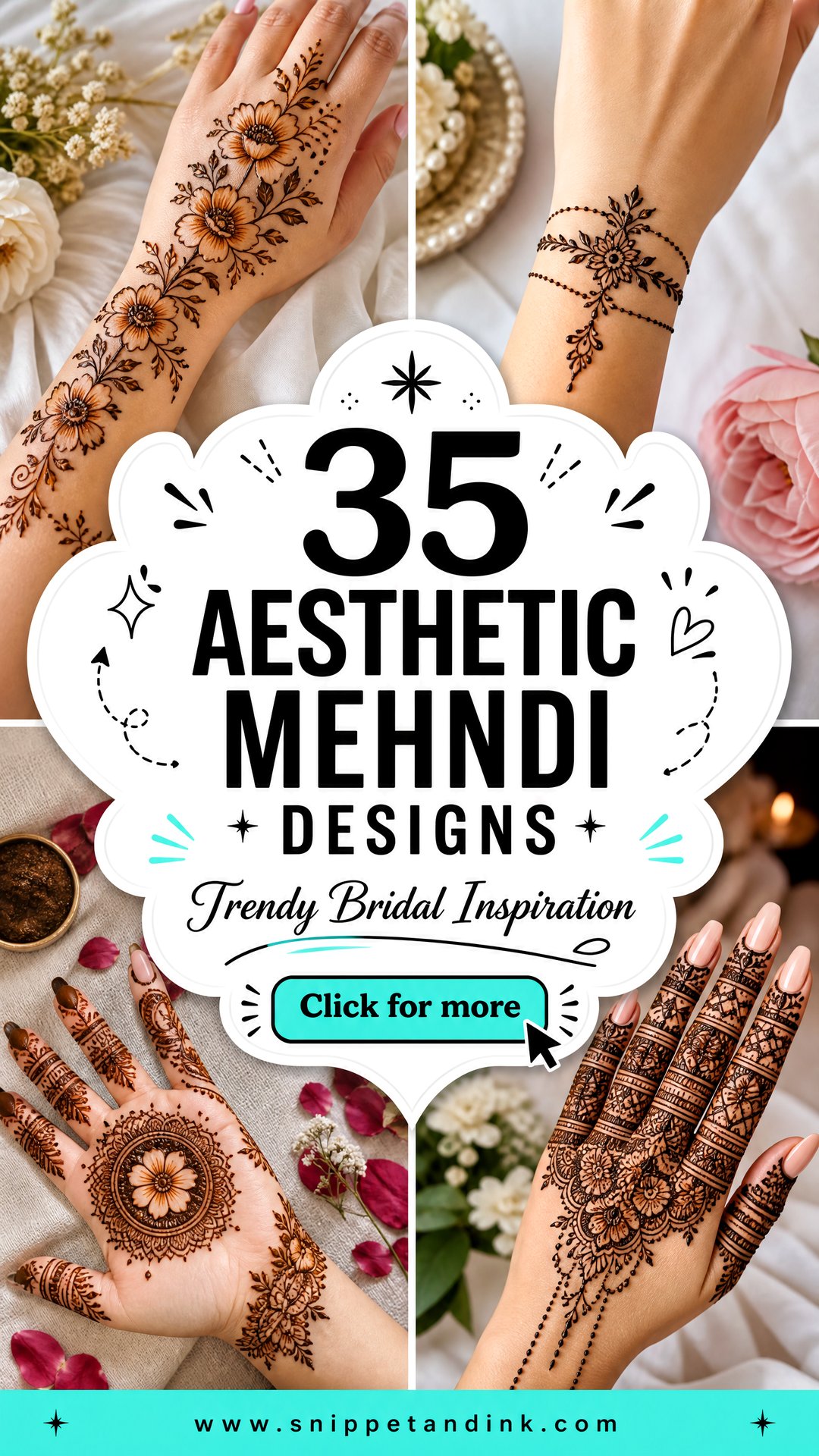 35 Aesthetic Mehndi Designs for Trendy Bridal Inspiration - 35 Aesthetic Mehndi Designs for Trendy Bridal Inspiration