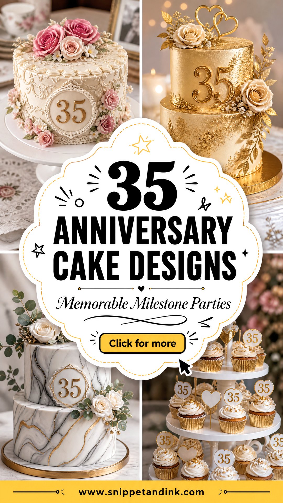 35 Anniversary Cake Designs for Memorable Milestone Parties - 35 Anniversary Cake Designs for Memorable Milestone Parties
