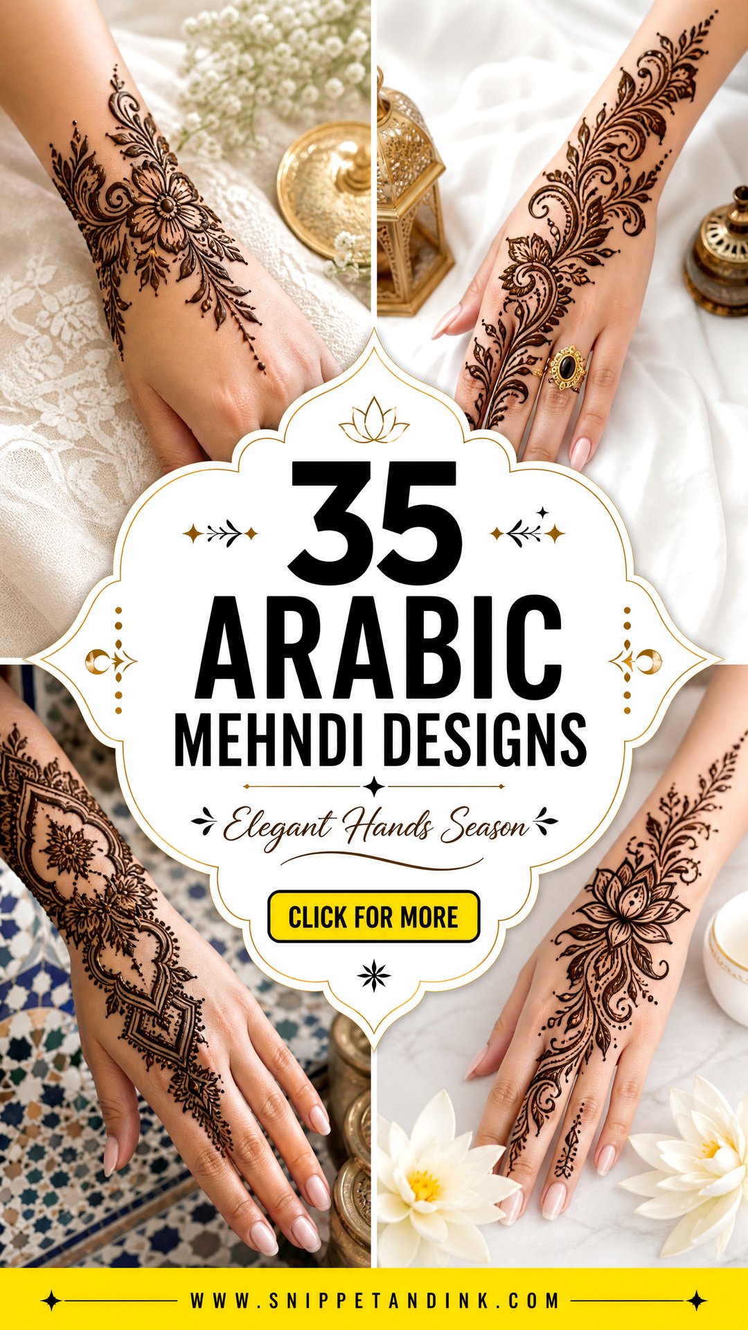 35 Arabic Mehndi Designs for Elegant Hands This Season - 35 Arabic Mehndi Designs for Elegant Hands This Season