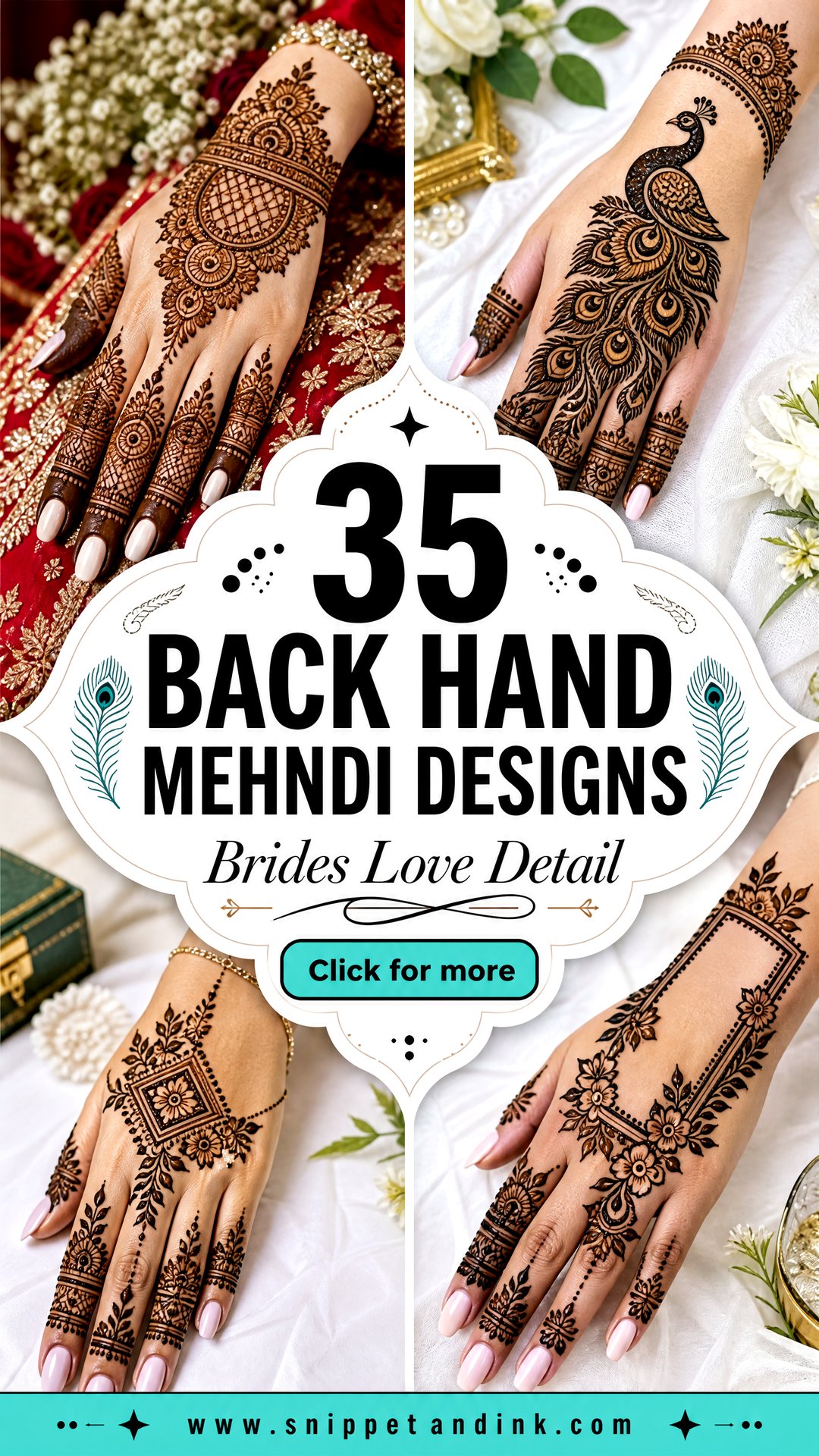 35 Back Hand Mehndi Designs for Brides Who Love Detail - 35 Back Hand Mehndi Designs for Brides Who Love Detail