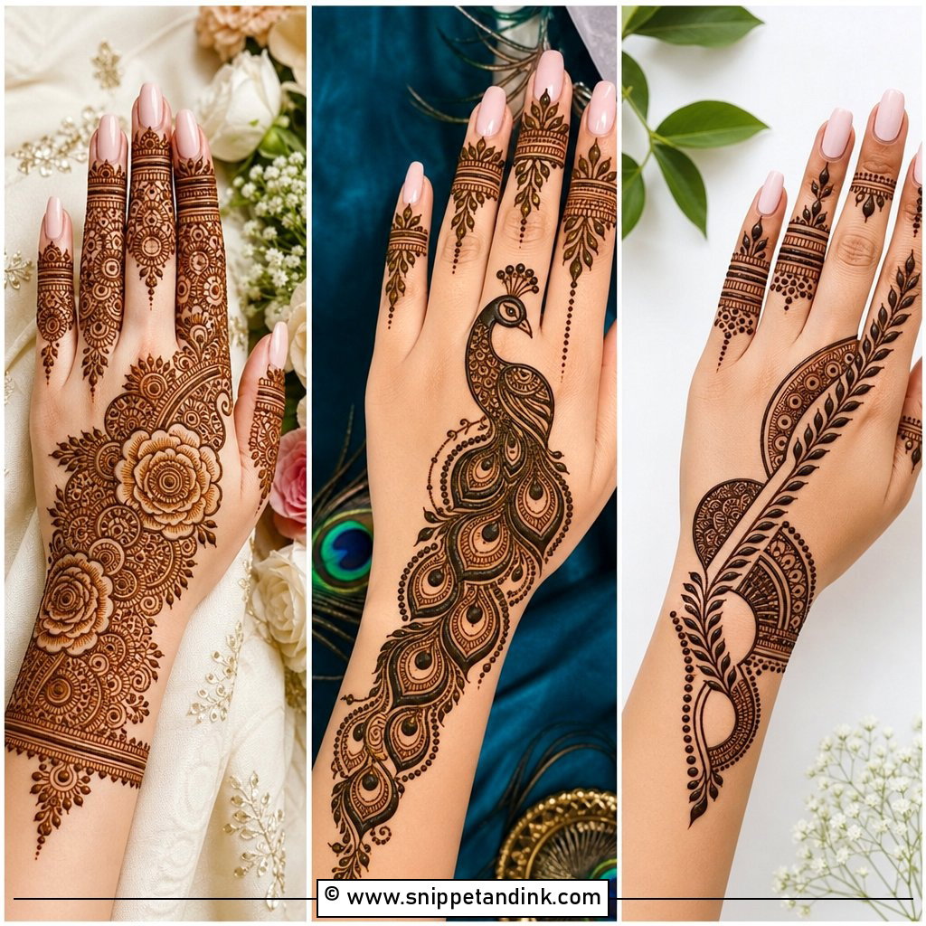 35 Back Hand Mehndi Designs for Brides Who Love Detail