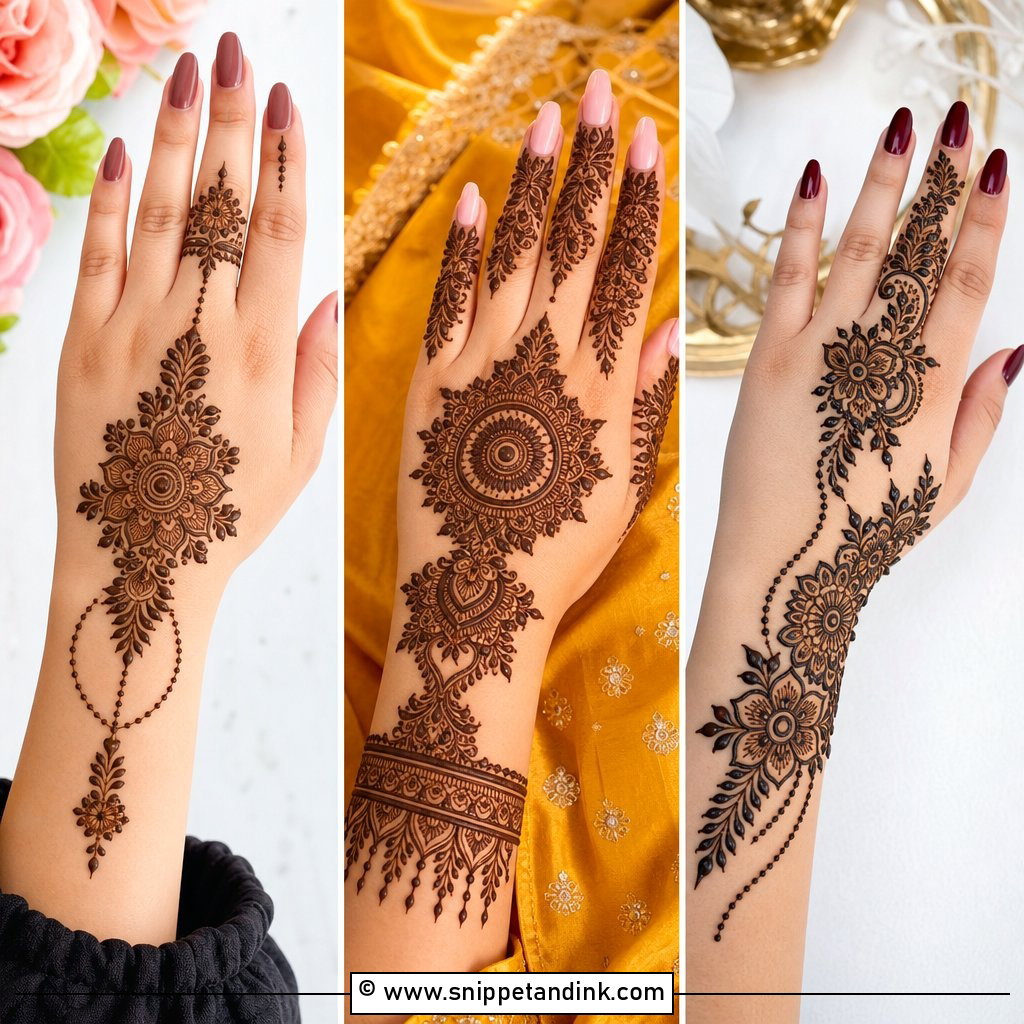 35 Back Mehndi Designs for a Striking Bridal Look Today
