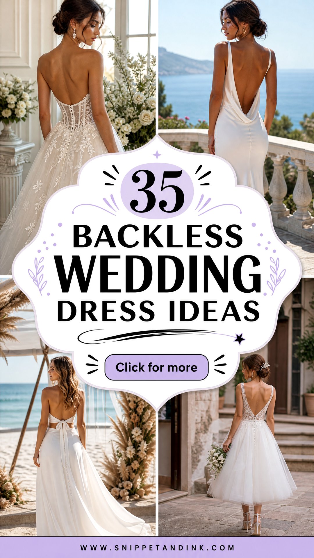 35 Backless Wedding Dress Ideas for a Stunning Bridal Look - 35 Backless Wedding Dress Ideas for a Stunning Bridal Look