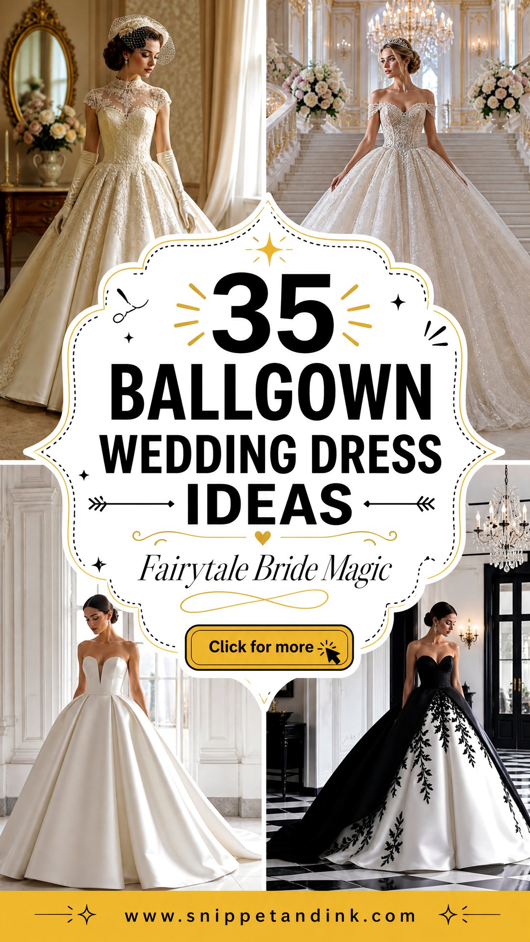 35 Ballgown Wedding Dress Ideas for a Fairytale Bride - 35 Ballgown Wedding Dress Ideas for a Fairytale Bride