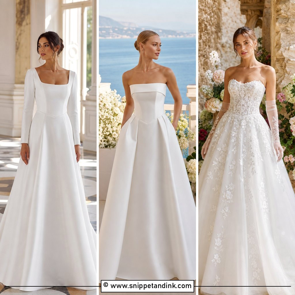 35 Basque Waist Wedding Dress Ideas for a Regal Bridal Look