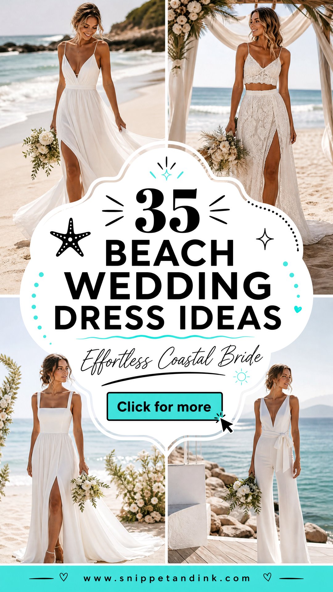 35 Beach Wedding Dress Ideas for Effortless Coastal Brides - 35 Beach Wedding Dress Ideas for Effortless Coastal Brides