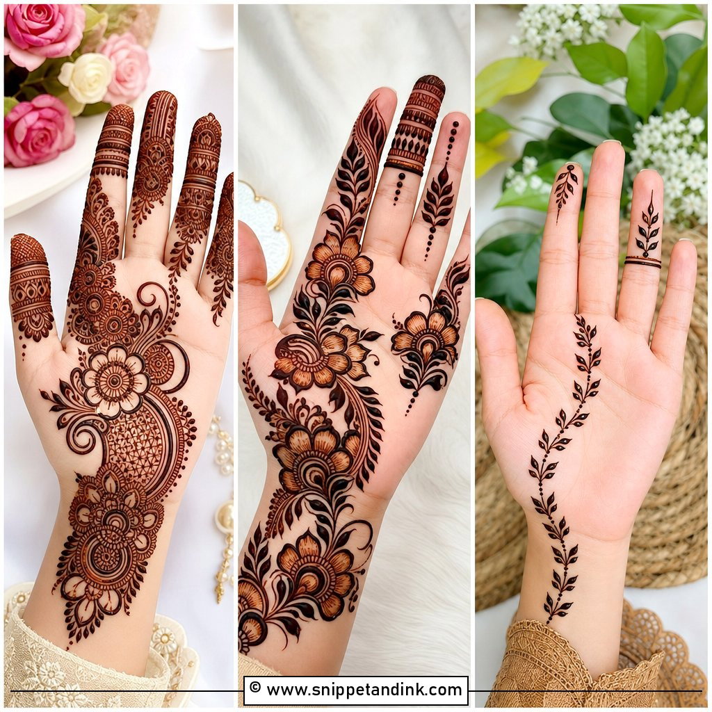 35 Beautiful Front Hand Mehndi Design Ideas for Brides
