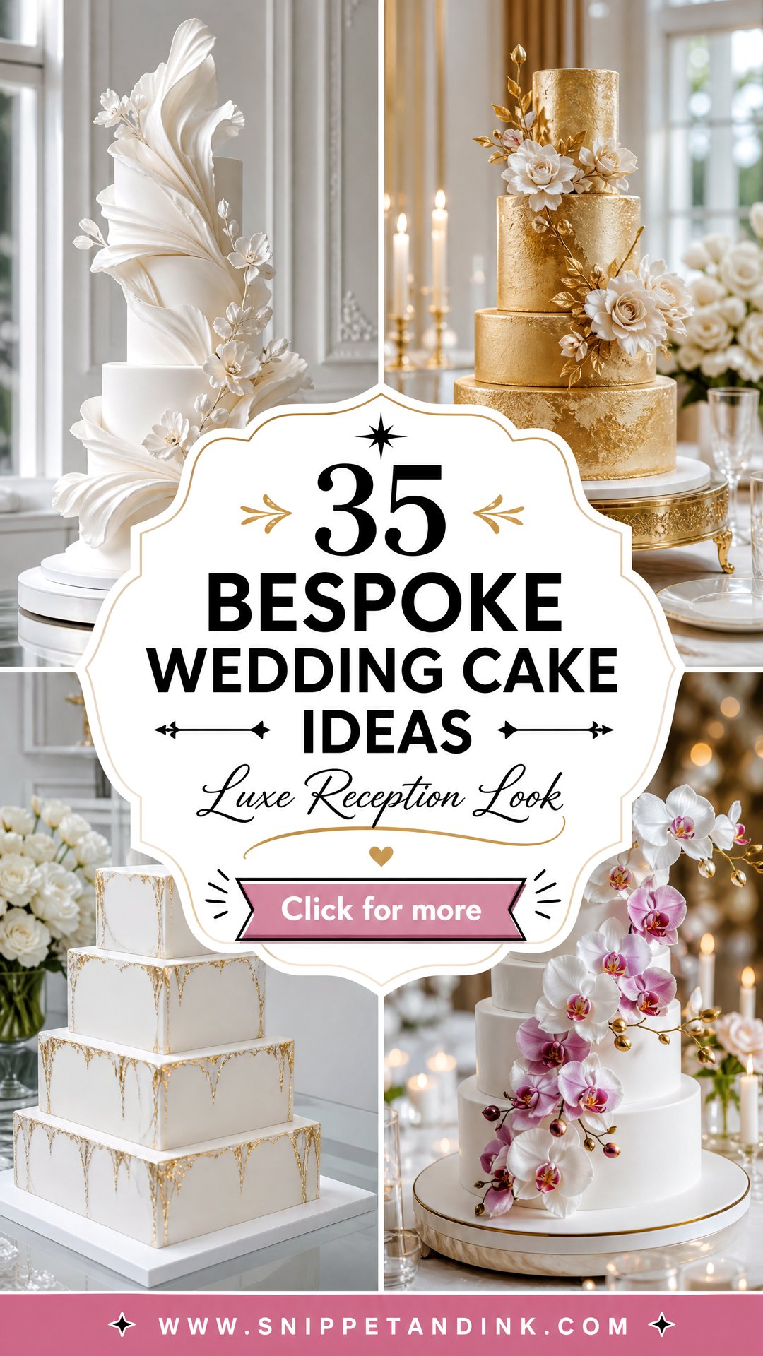 35 Bespoke Wedding Cake Ideas for a Luxe Reception Look - 35 Bespoke Wedding Cake Ideas for a Luxe Reception Look