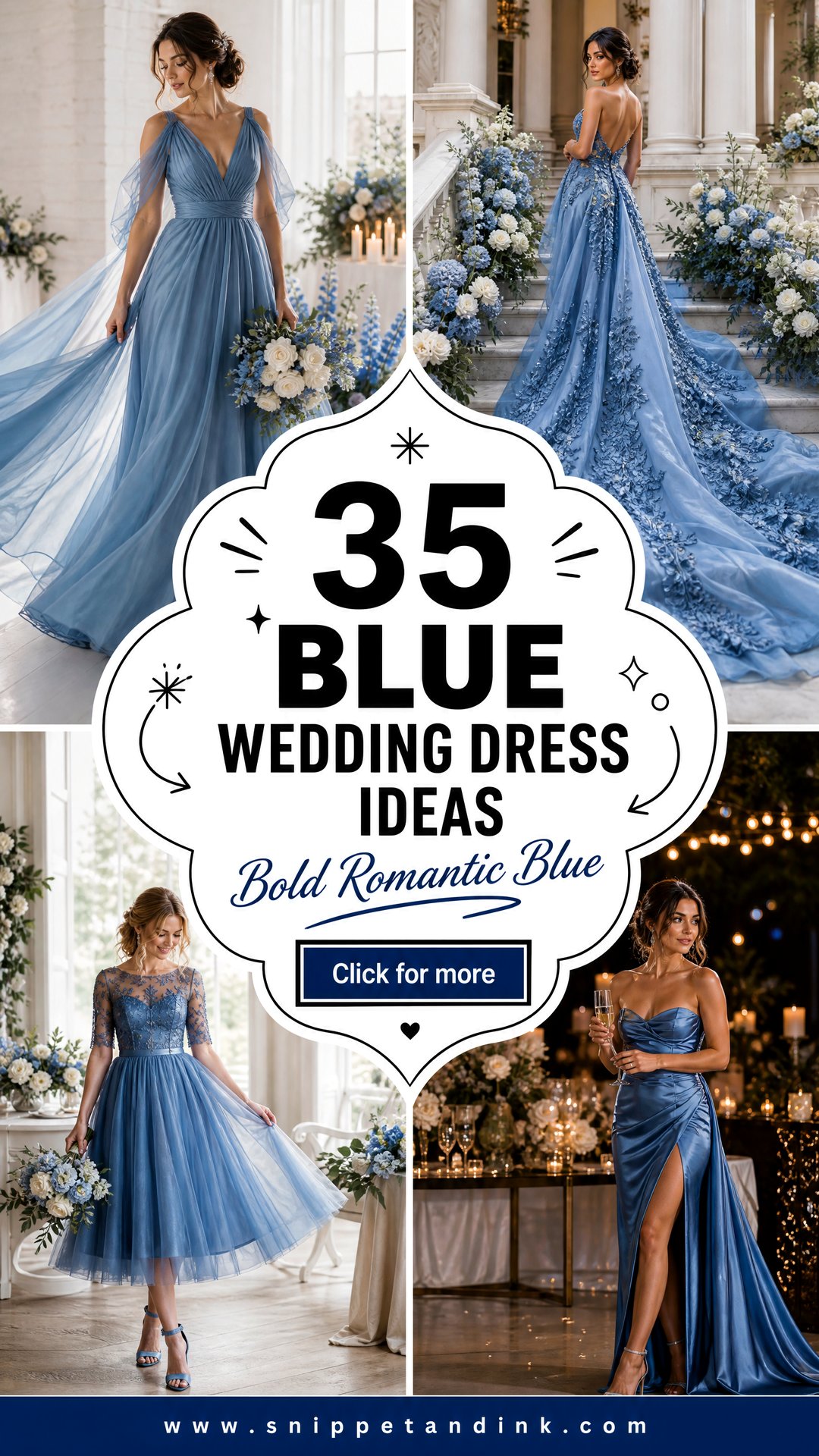 35 Blue Wedding Dress Ideas for a Bold Romantic Bridal Look - 35 Blue Wedding Dress Ideas for a Bold Romantic Bridal Look