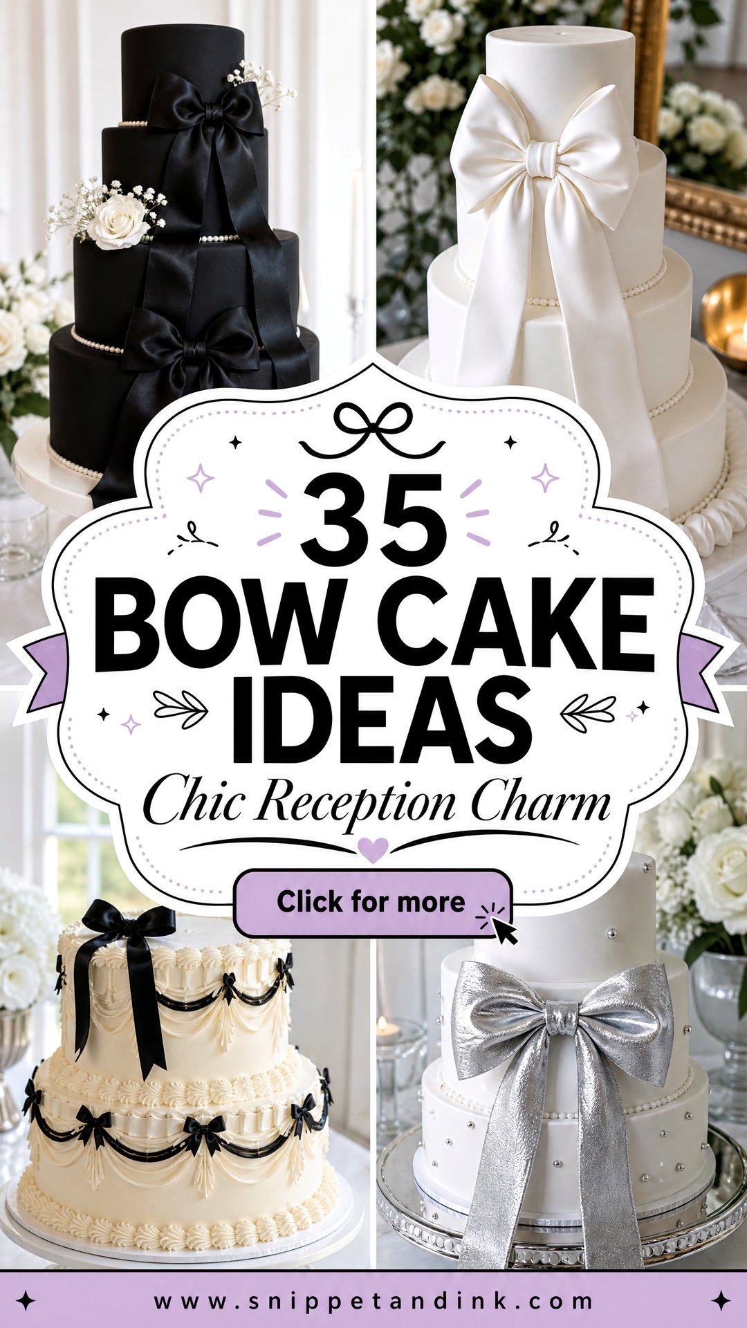 35 Bow Cake Ideas for Wedding Receptions With Chic Charm - 35 Bow Cake Ideas for Wedding Receptions With Chic Charm