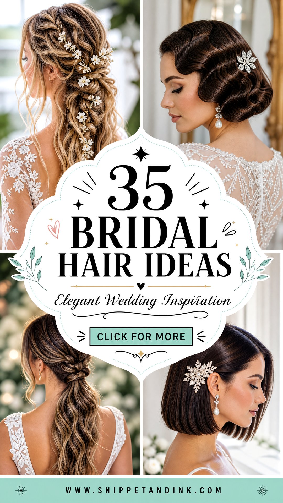 35 Bridal Hair Ideas for Elegant Wedding Inspiration - 35 Bridal Hair Ideas for Elegant Wedding Inspiration