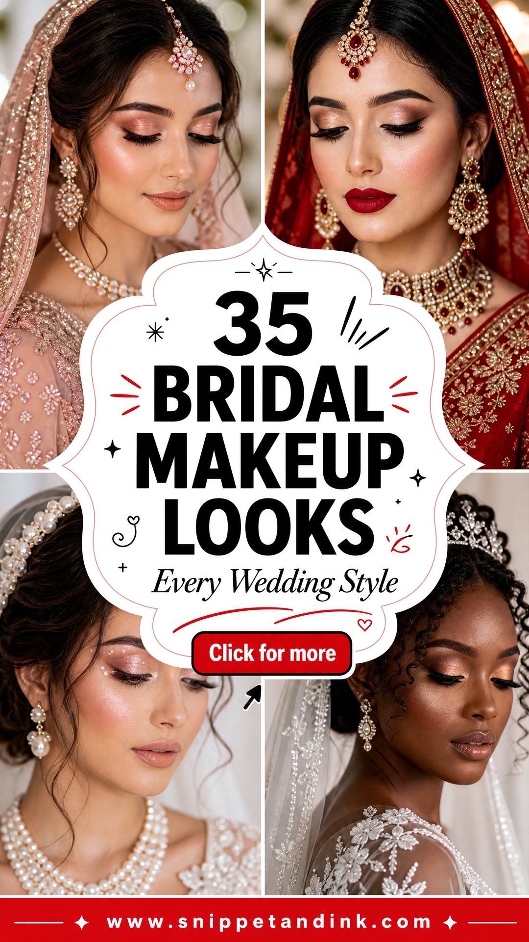 35 Bridal Makeup Looks for Every Wedding Style - 35 Bridal Makeup Looks for Every Wedding Style