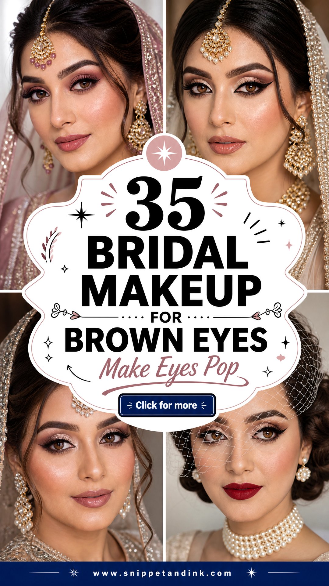 35 Bridal Makeup for Brown Eyes to Make Them Pop - 35 Bridal Makeup for Brown Eyes to Make Them Pop