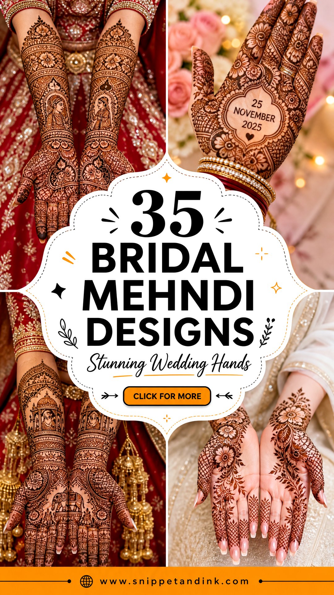 35 Bridal Mehndi Designs for Stunning Wedding Hands - 35 Bridal Mehndi Designs for Stunning Wedding Hands