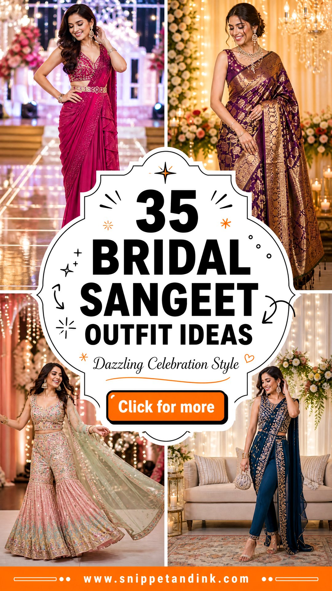 35 Bridal Sangeet Outfit Ideas for a Dazzling Celebration - 35 Bridal Sangeet Outfit Ideas for a Dazzling Celebration
