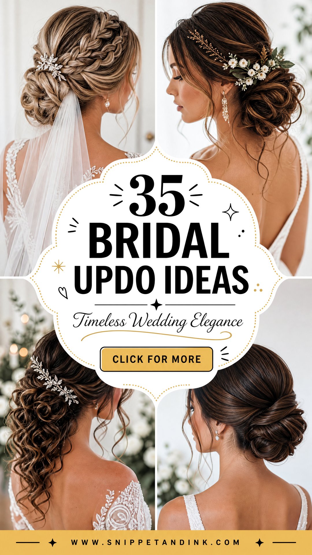 35 Bridal Updo Ideas for Timeless Wedding Elegance - 35 Bridal Updo Ideas for Timeless Wedding Elegance