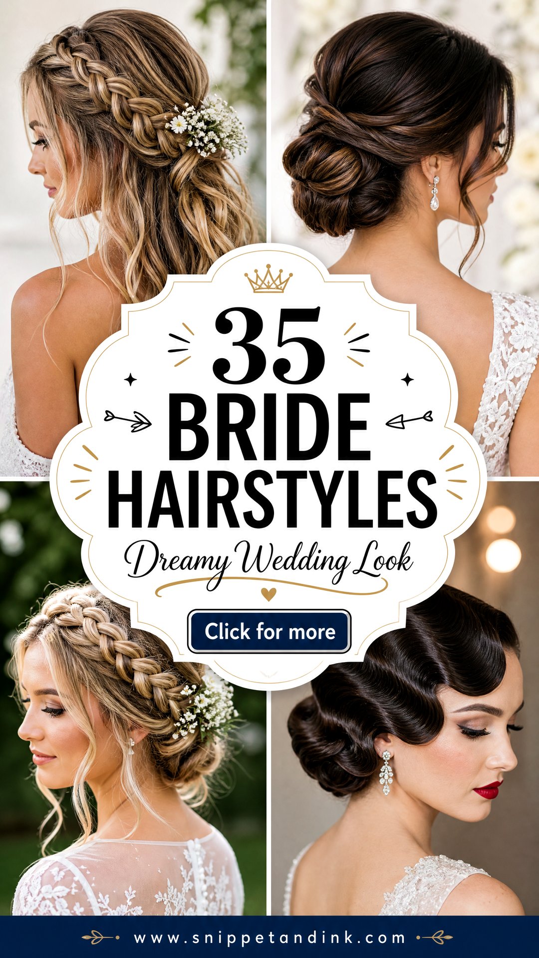 35 Bride Hairstyles for a Dreamy Wedding Day Look - 35 Bride Hairstyles for a Dreamy Wedding Day Look