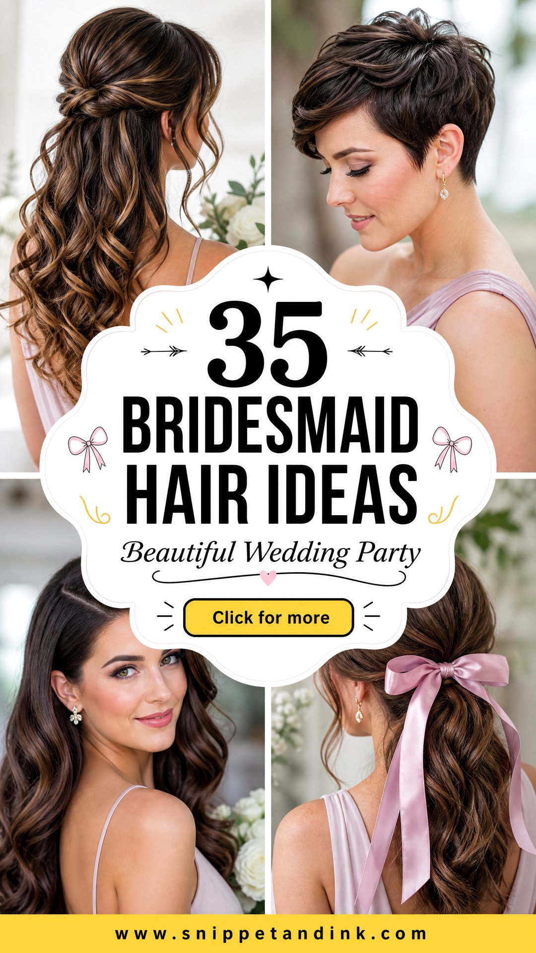 35 Bridesmaid Hair Ideas for a Beautiful Wedding Party - 35 Bridesmaid Hair Ideas for a Beautiful Wedding Party