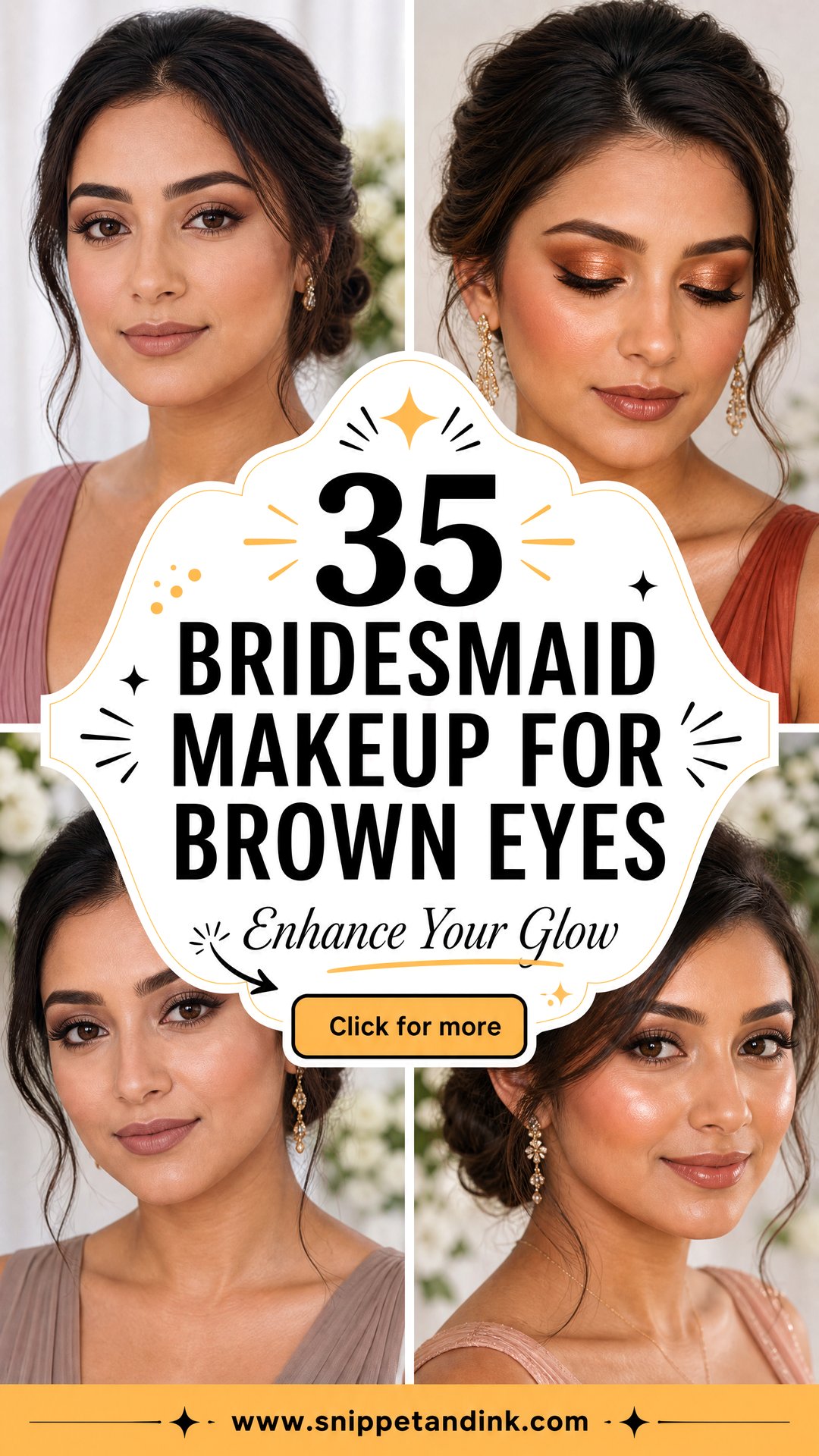 35 Bridesmaid Makeup for Brown Eyes to Enhance Glow - 35 Bridesmaid Makeup for Brown Eyes to Enhance Glow