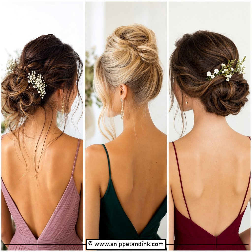 35 Bridesmaid Updo Hairstyles for Elegant Wedding Looks