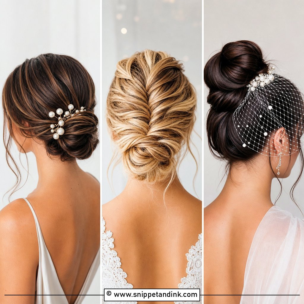 35 Bun Hairstyles for Wedding Elegance and Grace