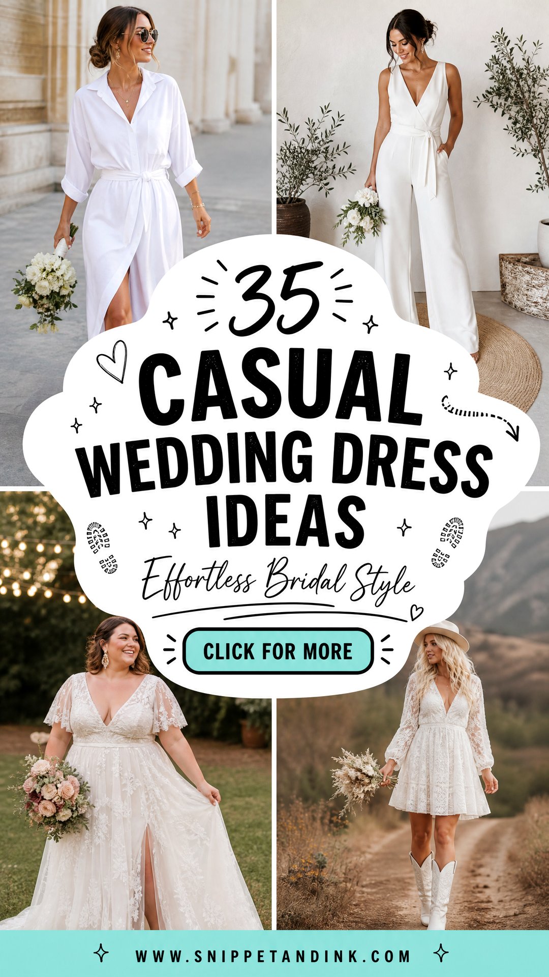 35 Casual Wedding Dress Ideas for Effortless Bridal Style - 35 Casual Wedding Dress Ideas for Effortless Bridal Style