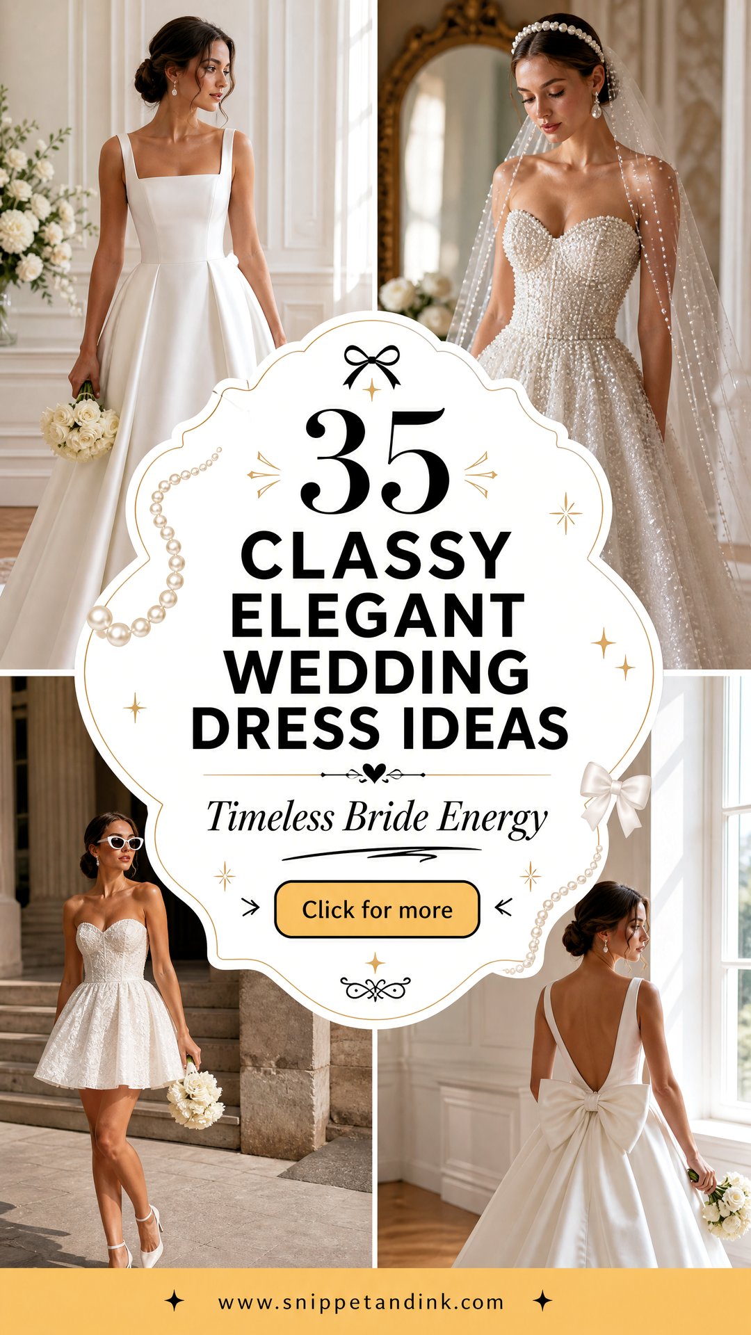 35 Classy Elegant Wedding Dress Ideas for Timeless Brides - 35 Classy Elegant Wedding Dress Ideas for Timeless Brides