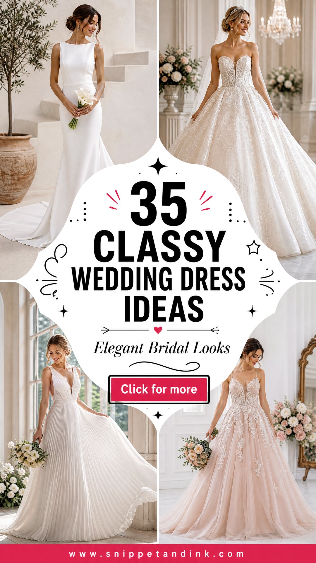 35 Classy Wedding Dress Ideas for an Elegant Bridal Look - 35 Classy Wedding Dress Ideas for an Elegant Bridal Look
