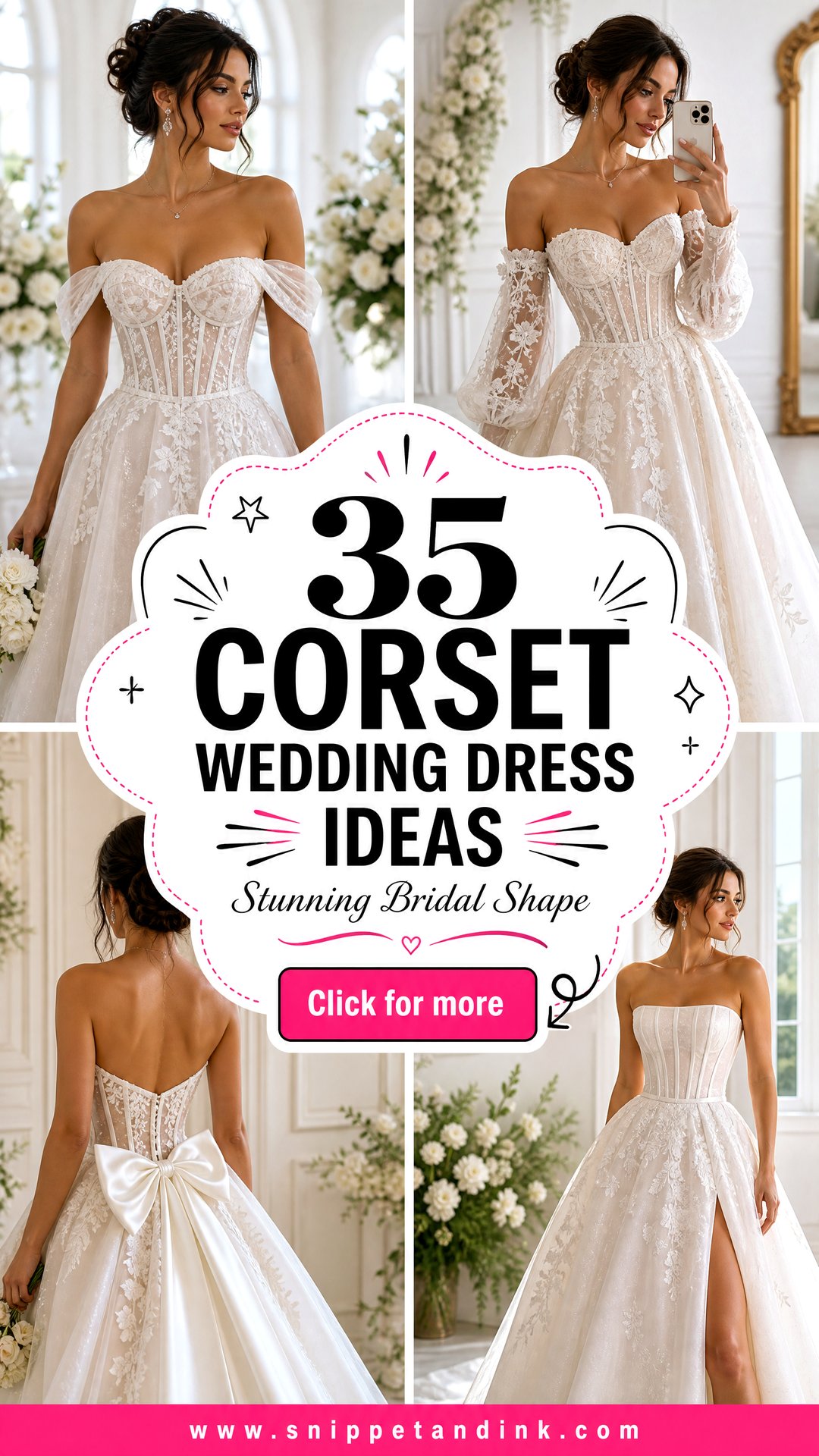 35 Corset Wedding Dress Ideas for a Stunning Bridal Shape - 35 Corset Wedding Dress Ideas for a Stunning Bridal Shape