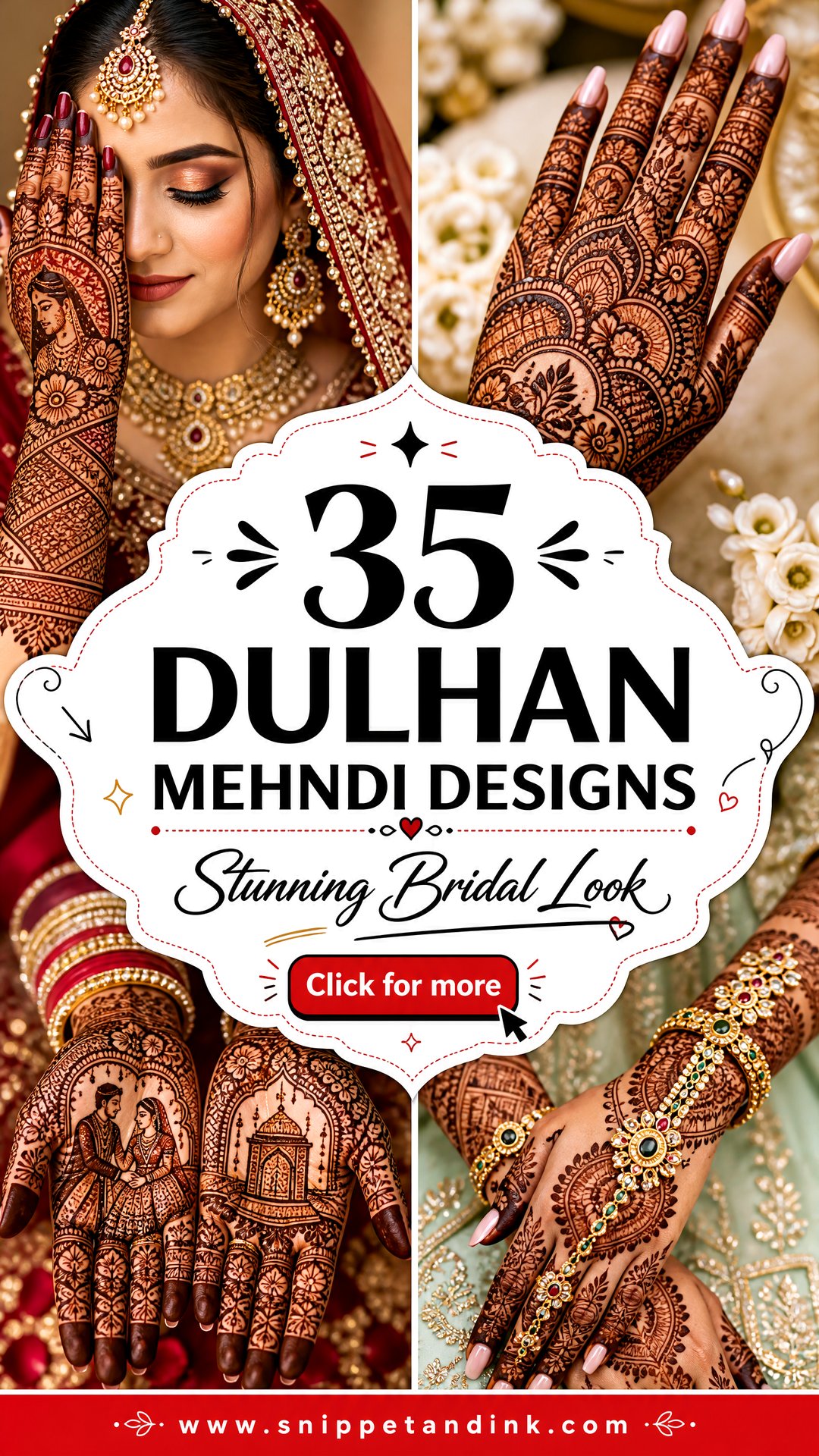 35 Dulhan Mehndi Designs for a Stunning Bridal Look - 35 Dulhan Mehndi Designs for a Stunning Bridal Look
