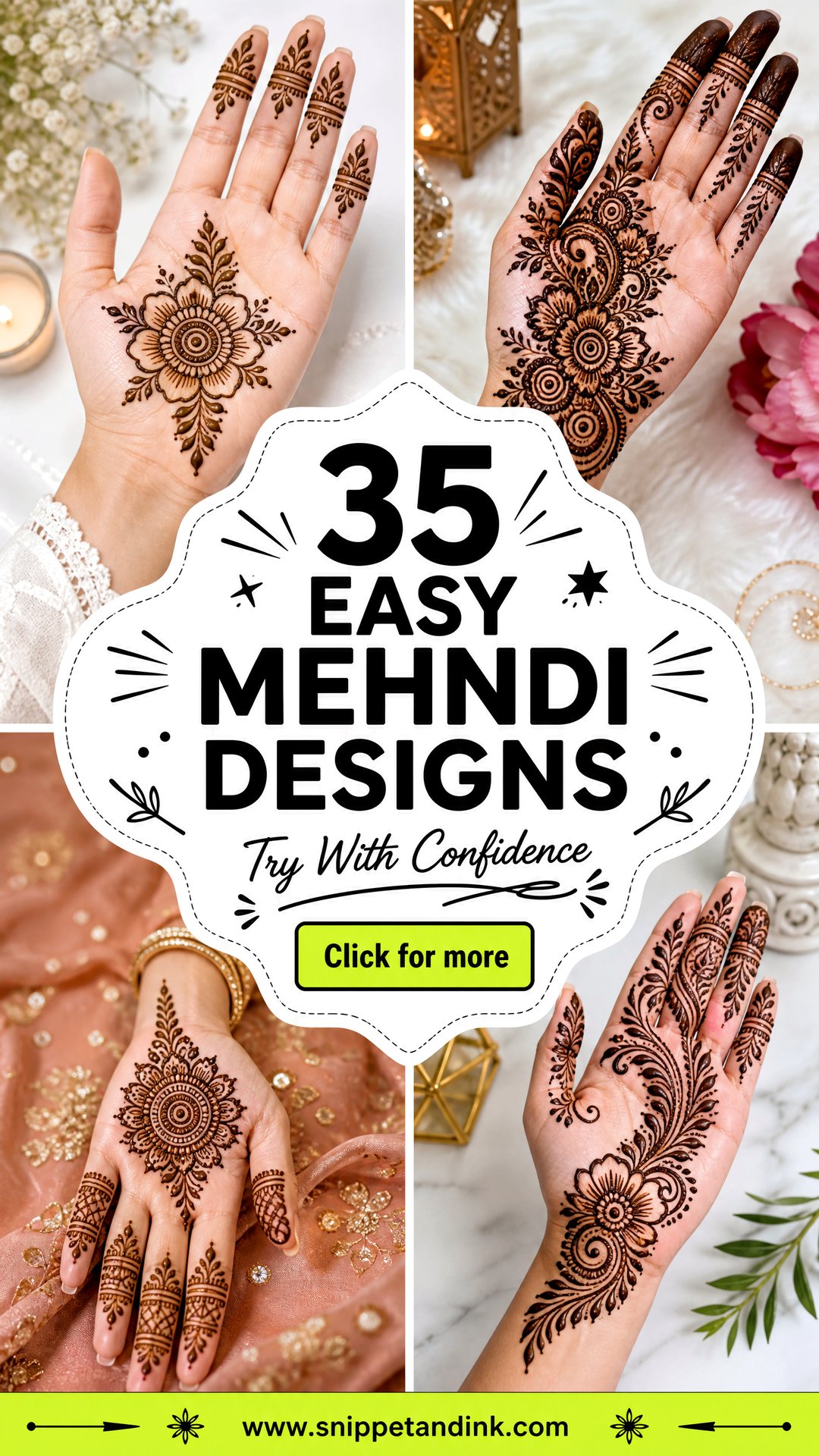 35 Easy Mehndi Designs for Beginners to Try With Confidence - 35 Easy Mehndi Designs for Beginners to Try With Confidence