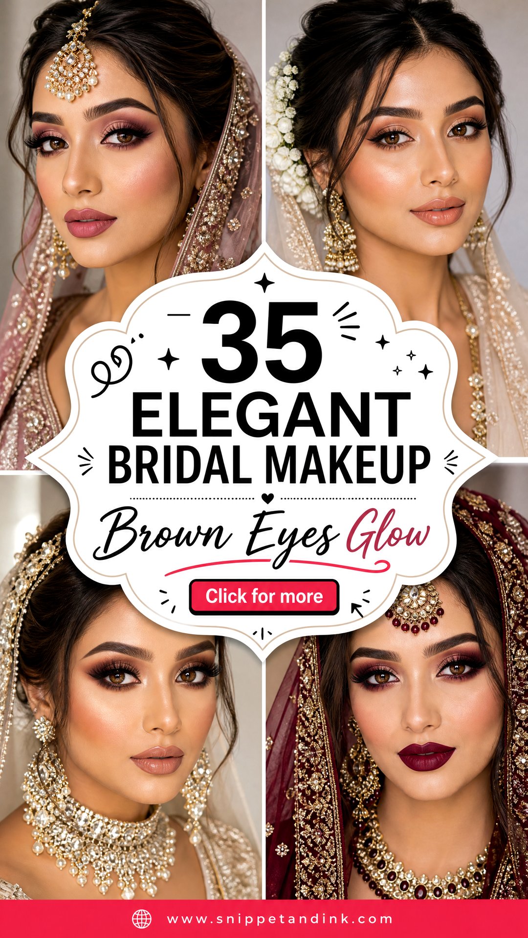 35 Elegant Bridal Makeup for Brown Eyes to Glow - 35 Elegant Bridal Makeup for Brown Eyes to Glow
