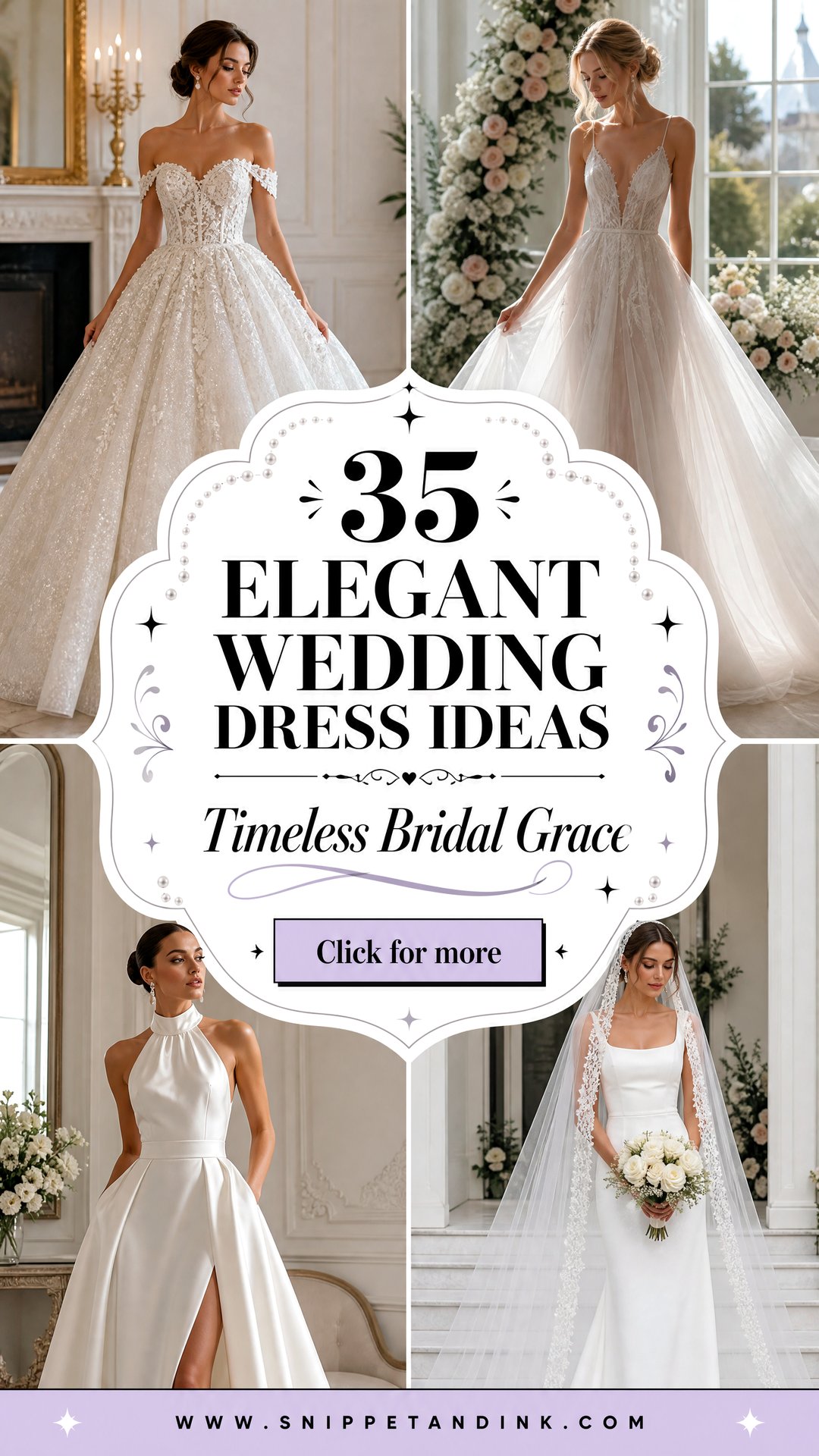 35 Elegant Wedding Dress Ideas for Timeless Bridal Style - 35 Elegant Wedding Dress Ideas for Timeless Bridal Style