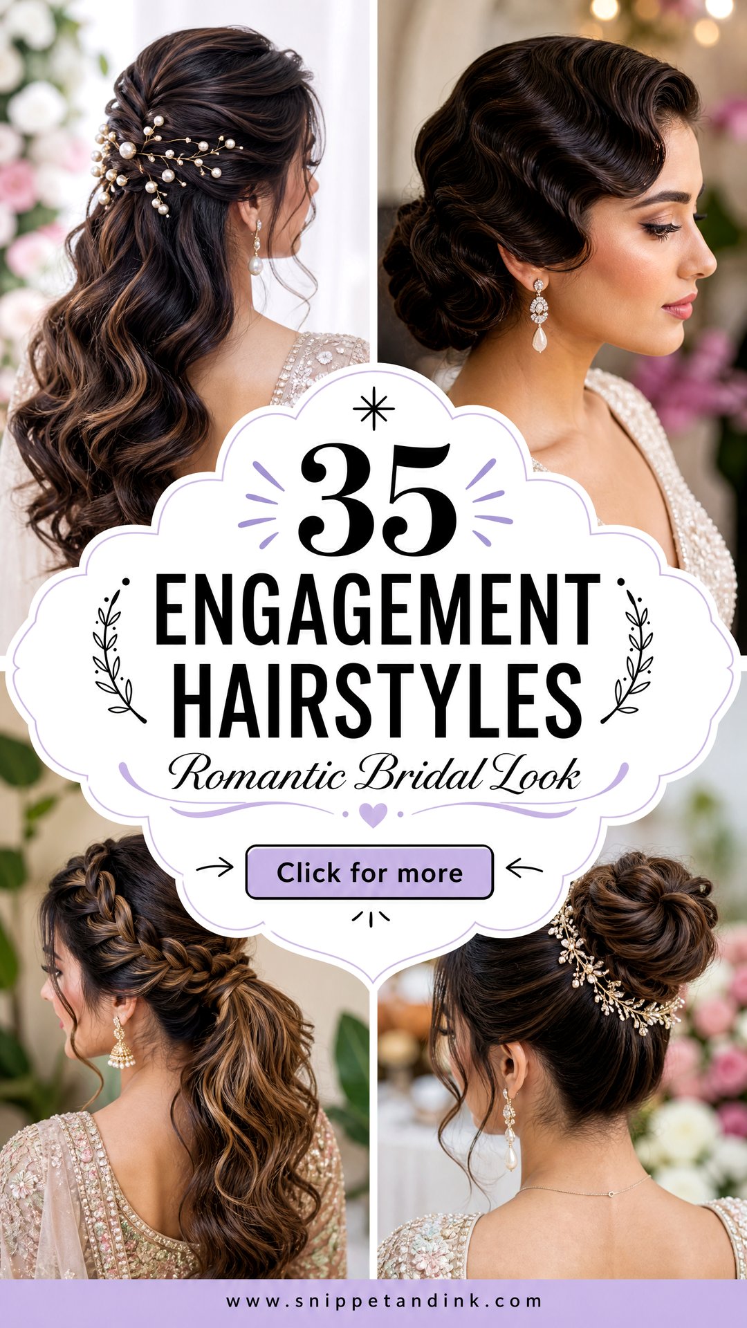 35 Engagement Hairstyles for a Romantic Bridal Look - 35 Engagement Hairstyles for a Romantic Bridal Look