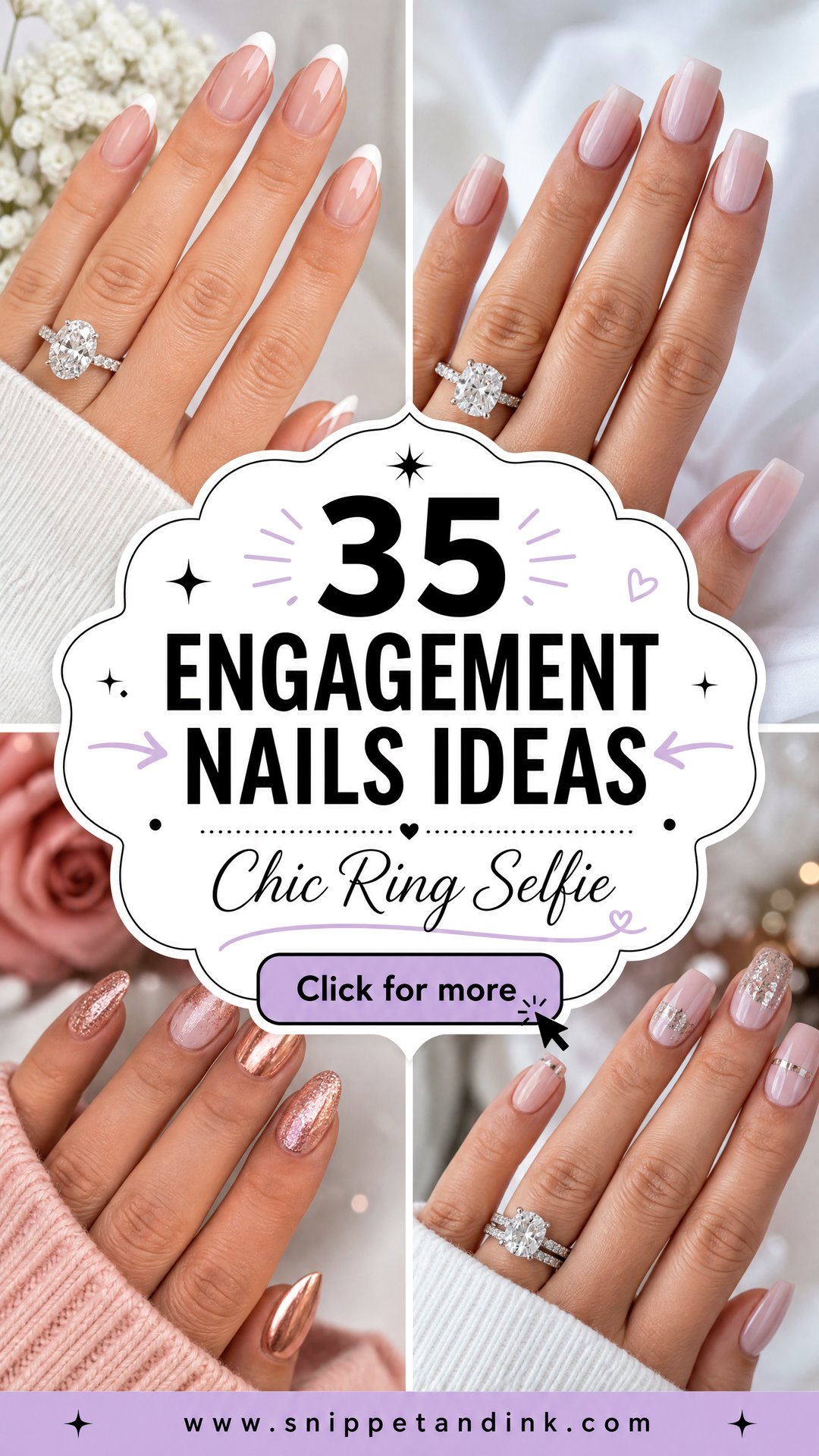 35 Engagement Nails Ideas for a Chic Ring Selfie Moment - 35 Engagement Nails Ideas for a Chic Ring Selfie Moment