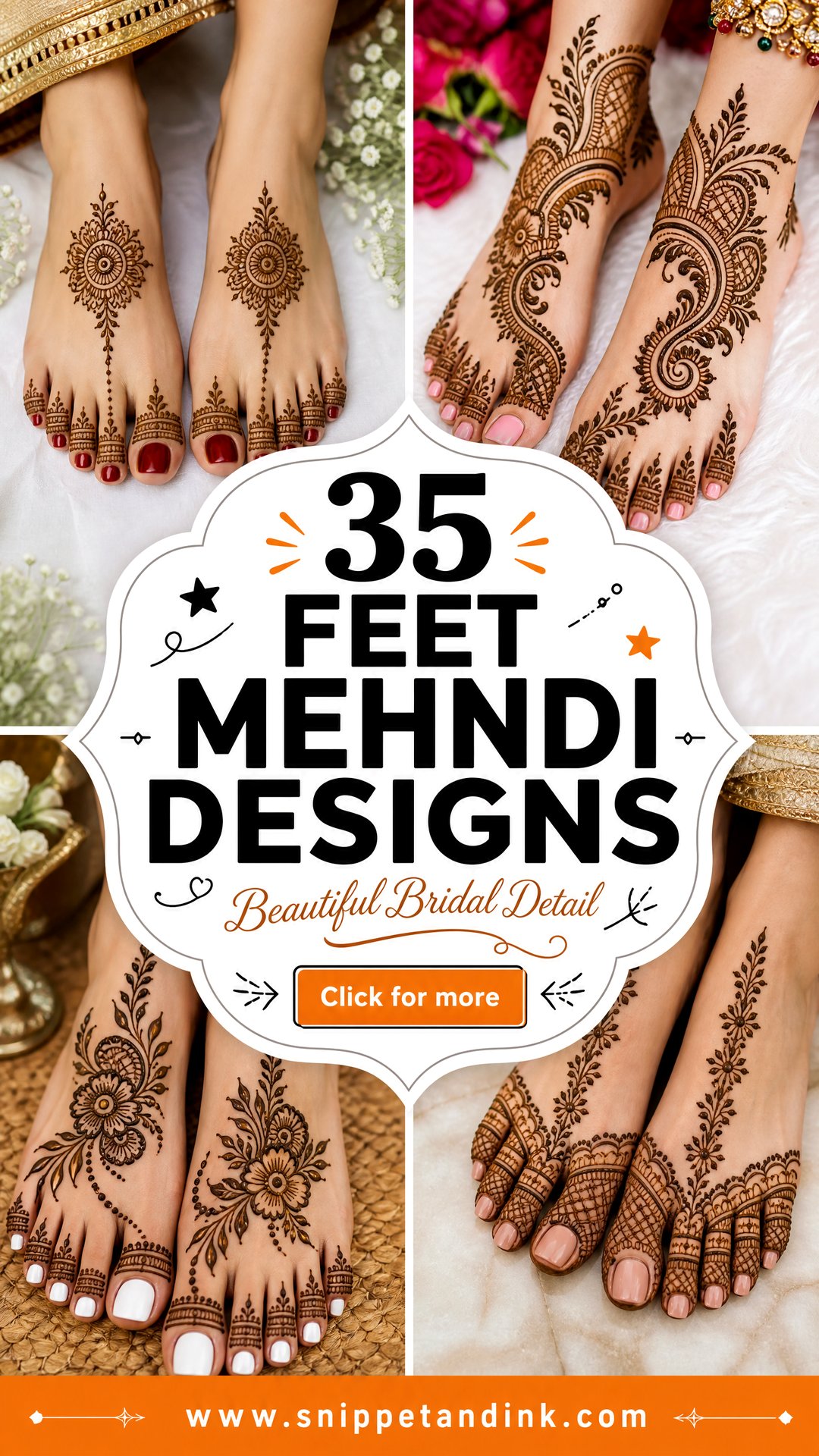 35 Feet Mehndi Designs for Brides With Beautiful Detail - 35 Feet Mehndi Designs for Brides With Beautiful Detail