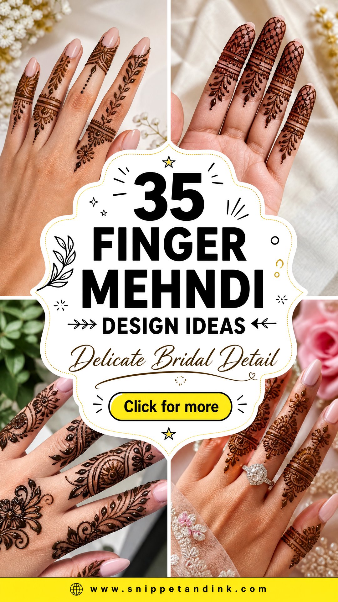 35 Finger Mehndi Design Ideas for Delicate Bridal Detail Today - 35 Finger Mehndi Design Ideas for Delicate Bridal Detail Today